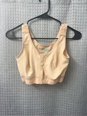 Marena Recovery Front-Closure Support Bra in Nude